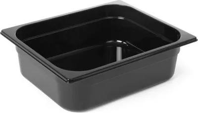 Zdjęcie produktu dla Pojemnik Z Czarnego Poliwęglanu Gn 1/2 Wys. 65 Mm - Hendi 862438