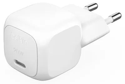 Productafbeelding van Belkin BOOST Charge USB-C 20W PD-lader, wit. Modelnummer: WCA009kqWH