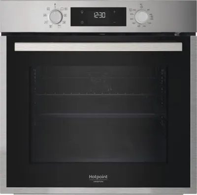 Produktbild von Einbaubackofen – HOTPOINT – HAO5540PX – Edelstahl – 71 l – Pyrolyse und Hydrolyse – Heißluft