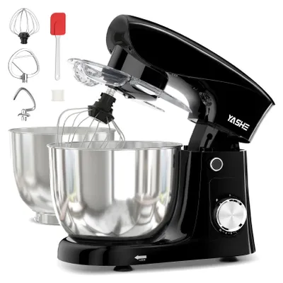 Image de Robot Pâtissier 1500W, 4,5L + 5L Deux Bols en Acier Inoxydable