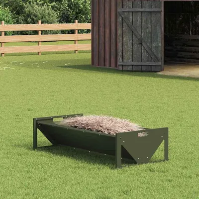 Produktbild von "Schlussverkauf" Futtertröge für Nutztiere Olive Grün 108x50x28 cm C16641