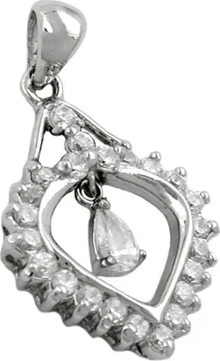 Produktbild von Anhänger Herz mit Zirkonia 925 Silber Sterlingsilber Silberanhänger Damen