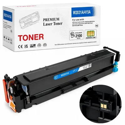 Obrázek produktu pro Náhradní toner pro HP 415A W2031A (azurový) s čipem pro modely M454dn, M480f, M479 a M479fdw