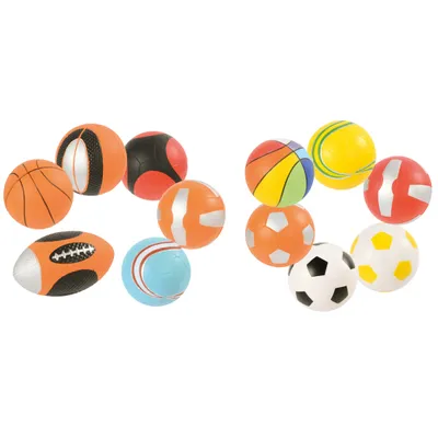 Produktbild von Eduplay Sportbälle PolyurethanSet - 12 Stück bunte Spielbälle