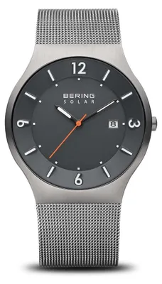 Image de Montre-bracelet Bering 14440-077 pour homme, boîtier en acier inoxydable, bracelet en métal, à énergie solaire