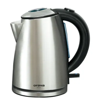 Obrázek produktu pro Orava VK-3712, 1,2 l, 1600 W, Černá, Nerezová ocel, Nerezová ocel, Zabezpečení proti přehřátí, Bezkabelový
