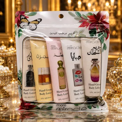 Immagine prodotto di Set Crema Mani e Lozione Corpo More Miracle – 5 x 30 ml