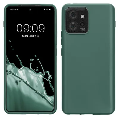 Produktbild von kwmobile Handyhülle für Motorola ThinkPhone Hülle - TPU Case - Kabelloses Laden - Schutzhülle Cover in Tannengrün
