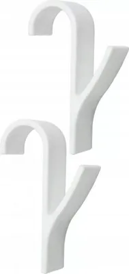 Produktbild von Heizkörperhaken, Handtuchhaken, Handtuchheizkörper Haken, Handtuchhalter, Handtuch Halter Haken, Haken, weiß 2 Stück, Kunststoff,