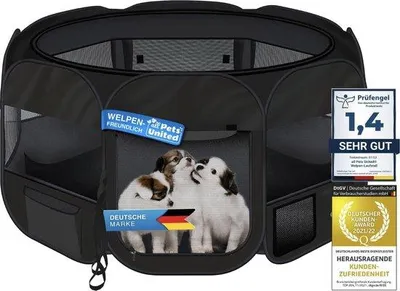 Produktbild von XXL Außenhundehaus für Hunde, Katzen, Kaninchen, schwarz