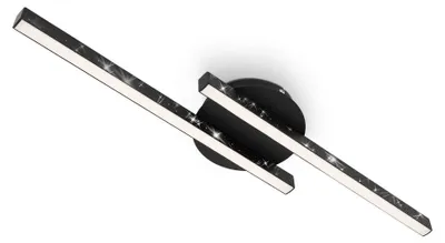 Produktbild von LED Deckenleuchte Wandleuchte Glitzereffekt 10,5 W schwarz Metall Briloner