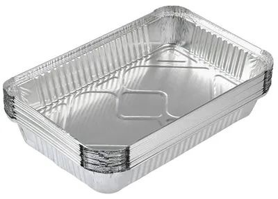 Obrázek produktu pro Grilovací misky hliníkové - Sada 25 ks - 31 x 21 x 5 cm - 2200 ml - Na gril a grilování