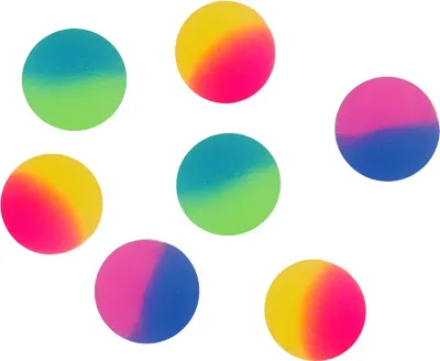Produktbild von 6er Set Bunte Flummis Dopsball frosted 23mm Gummiball Hüpfball Springball Flummi Tombola Mitgebsel Party