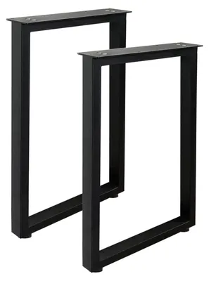 Immagine prodotto di Gambe in metallo per tavolo - 70 cm - Nere - Set di 2