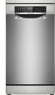 Produktbild von Bosch SPS6YMI14E Serie 6 Standgeschirrspüler, 45 cm breit, 10 Maßgedecke, Silence Plus, 3-fach Rackmatik, Silver Inox