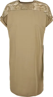 Produktbild von Urban Classics Ladies - Lace Shirt Kleid khaki - S