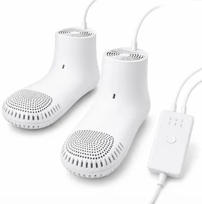 Produktbild von Faltbarer Schuh Trockner elektrisch, leise Reise Schuh Trockner mit Timer, Warmluft & Geruchsentfernung für Schuhe, Stiefel & Sneaker