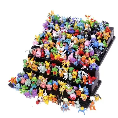 Produktbild von 96  Pokémon-Figuren im Anime-Stil – Pikachu-Actionfiguren im Cartoon-Design