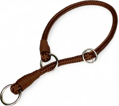 Produktbild von Hundehalsband Zugstopphalsband 8 mm braun Anti-Zug-Halsband Verstellbar Sehr Robust Nylon