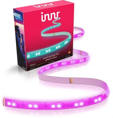 Productafbeelding van Innr Zigbee Lightstrip 10m - geschikt voor Philips Hue - premium RGBW LED-strip - ultra helder 3200 lm - diep dimbare indirecte verlichting
