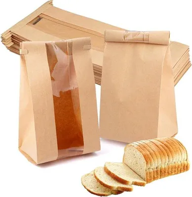 Produktbild von Gepäckte Holzschachtel mit Glasfenster für Hausmannskost-Beutel Lebensmittel-Verpackung für Handgemachtes Brot Säurebrot-Kuchen Kekse Geschenkboxen (50 Stück, 12 * 9 * 30cm)