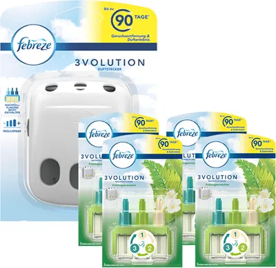Produktbild von Febreze 3Volution Duftstecker & 4 x Flacon Lenor Frühlingserwachen je 20ml