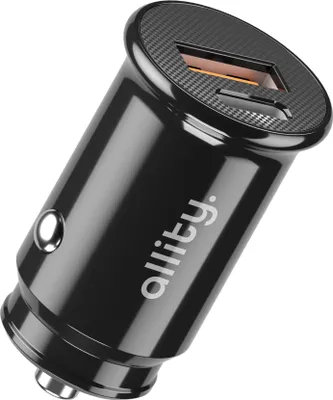 Produktbild von Allity Autoladegerät ACC-100-30WAC 1x USB-C 1x USB-A 30W Ladegeräte schwarz
