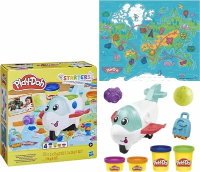 Produktbild von Play-Doh Airplane Explorer Starter Set, Bastelset für Kinder, 3 Jahr(e), Nicht toxisch, Mehrfarbig