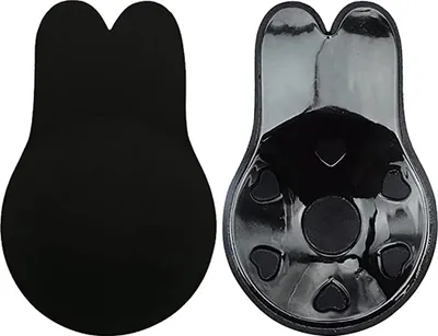 Produktbild von Diyarts Brustwarzenabdeckung Unsichtbarer Selbstklebender BH, Hasenohren Unsichtbare Brustwarzenabdeckungen, 1 Paar, Wiederverwendbarer trägerloser Gel-BH, Bequem und Atmungsaktiv