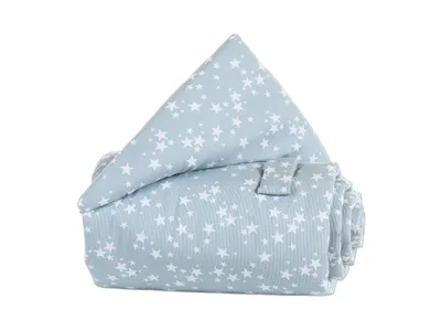 Produktbild von babybay Gitterschutz für Verschlussgitter alle Modelle, azurblau Sterne weiß