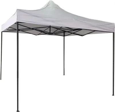 Immagine prodotto di Rebecca Mobili gazebo pieghevole 3x3 m in metallo e poliestere bianco