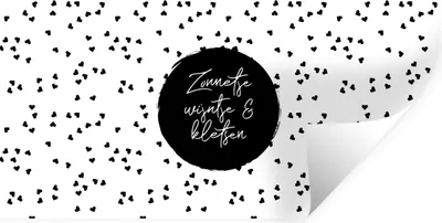 Produktbild von MuchoWow® Wandtattoo Wandsticker Wandaufkleber Sonne, Wein & Gespräch - Zitate - Text - Wein - Sommer 40x20 cm Selbstklebend und Repositionierbar - Aufkleber