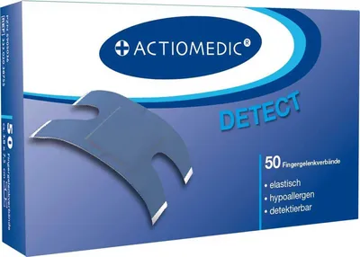 Produktbild von ACTIOMEDIC® DETECT + ELASTIC Fingerkuppenverband, Pack à 50 Stück