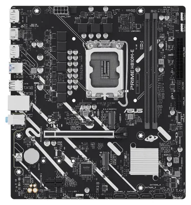 Produktbild von ASUS PRIME H810M-E-CSM, Intel, LGA 1851 (Socket V1), Intel Core Ultra (Series 2), LGA 1851, DDR5-SDRAM, 128 GB