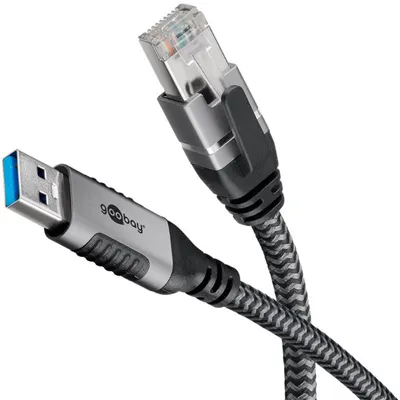 Produktbild von Ethernet-Kabel USB-A 3.0 auf RJ45, 1 m
