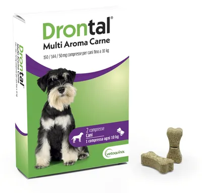 Productafbeelding van Drontal Multi Aroma Vlees, 2 tabletten voor honden