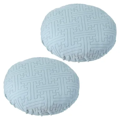 Image de Omgoods - Ensemble de 2 housses pour tabourets ronds, élastiques et lavables
