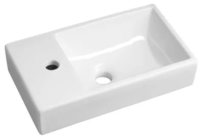 Produktbild von Sapho MINOS Keramik-Waschtisch 45x26cm, Wasserhahn links, weiß