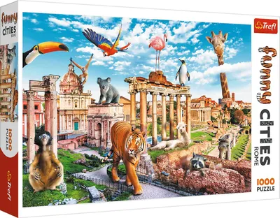 Produktbild von TREFL Puzzle Funny Cities: Wildes Rom 1000 Teile
