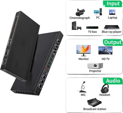 Zdjęcie produktu dla Urządzenie do przechwytywania wideo USB, obsługa 4K, 1080P 60fps, plug and play