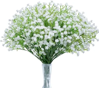 Image de Fleurs artificielles Gypsophile, 10 pièces, fleurs réalistes, pour la décoration
