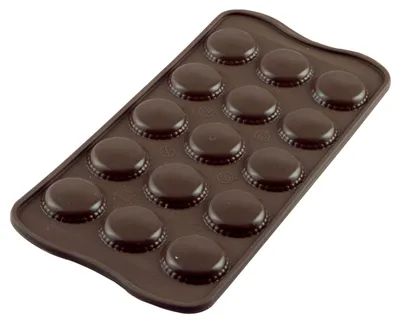 Produktbild von silikomart | SCG21 Silikonform für CHOCO MACARON Pralinen, Antihaft, 15 Pralinen