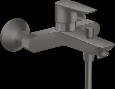 Produktbild von HANSGROHE Talis E Wannenbatterie schwarz verchromt gebürstet - 71740340