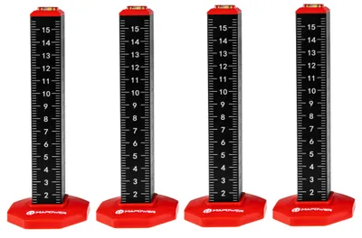 Obrázek produktu pro Magnetický značkovač pro vyrovnání MAPOWER sloupek vodováha pro zavěšené stropy, skříňky, desky 4 ks.