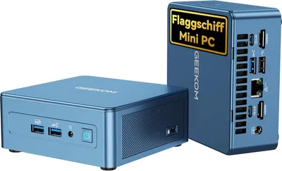 Obrázok produktu pre GEEKOM Mini PC IT12 s procesorom Intel i5-12450H, 16 GB RAM a 512 GB SSD (max. 96 GB + 4 TB), Windows 11 Pro, 8K Quad-Display | 2x USB 4.0 | Slot na SD kartu