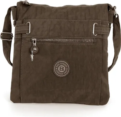 Produktbild von Bag Street Damenhandtasche Tasche Nylon braun 26x27x9 OTJ207N