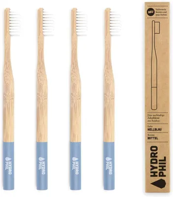 Produktbild von Hydrophil HP1001, Zahnbürste, Erwachsener, Blau, Holz, Medium, 1 Stück(e), Box