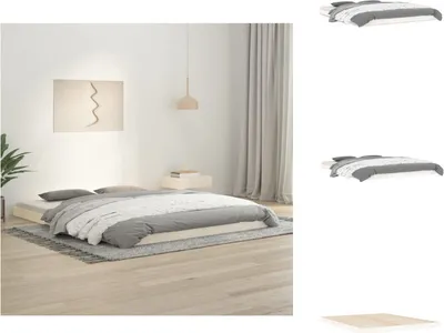 Produktbild von vidaXL Massivholzbett Weiß 160x200 cm Kiefer -  Betten & Bettgestelle