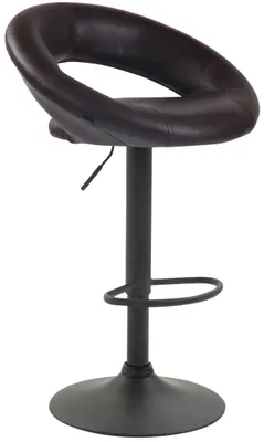Produktbild von CLP Barhocker Olinda Kunstleder höhenverstellbar und drehbar braun Gestell Farbe schwarz