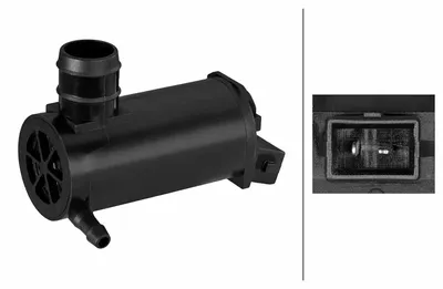 Image de Pompe d'eau de lavage pour lave-glace 12 V, 2 pôles, HELLA, pour FORD TRANSIT, entre autres